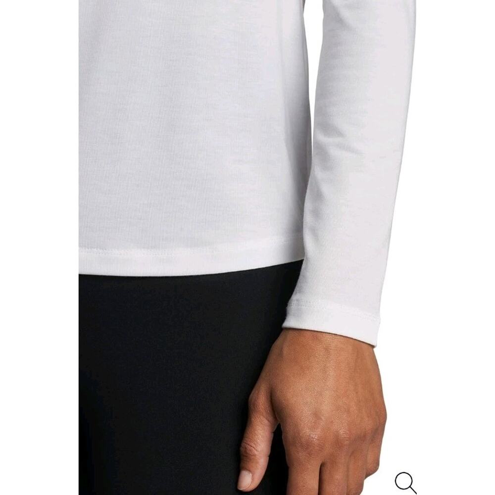 Peter Millar Vinyasa Womens Performance White Long Sleeve Size Medium - Picture 3 of 14